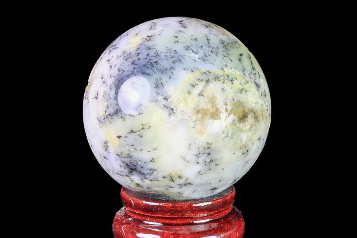 Polished Dendritic Agate Sphere - Madagascar #157655